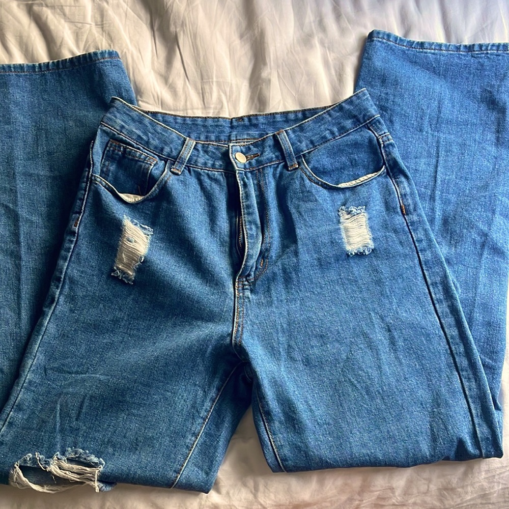Shein High Waisted Straight Legged Jean